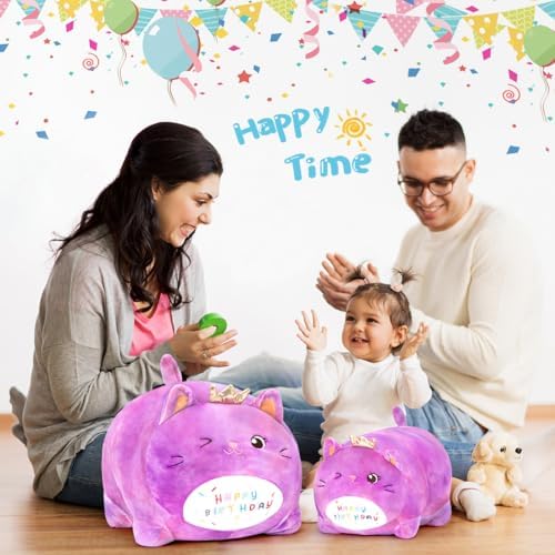 Birthday Cat Plush Pillow for Kids - Unique and Adorable
