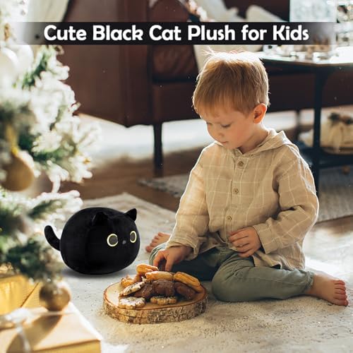 Black Cat Plush Pillow Soft Comfortable for Your Cat