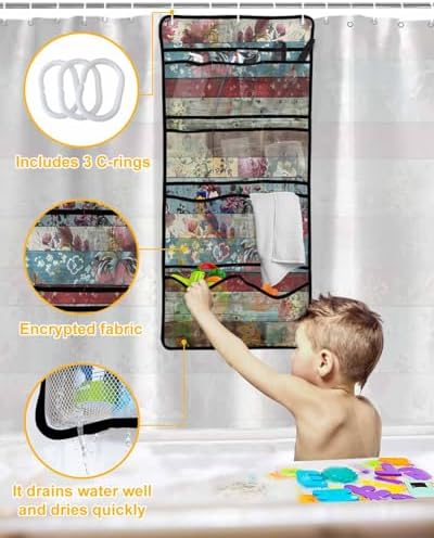 Waterproof Stylish Functional TocaHome rain-protected shower curtain sets
