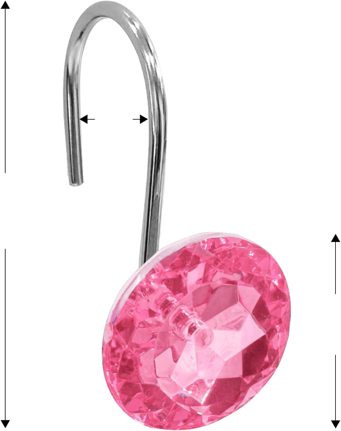 Gibelle Diamond shower curtain hooks