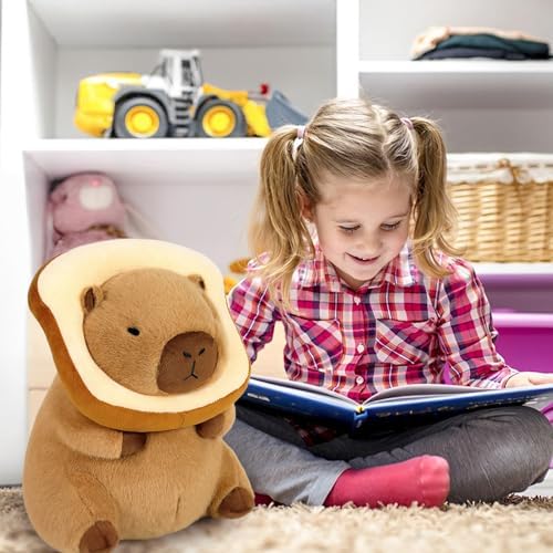 Ditucu Capybara Plush Pillow with Wearable Headgear