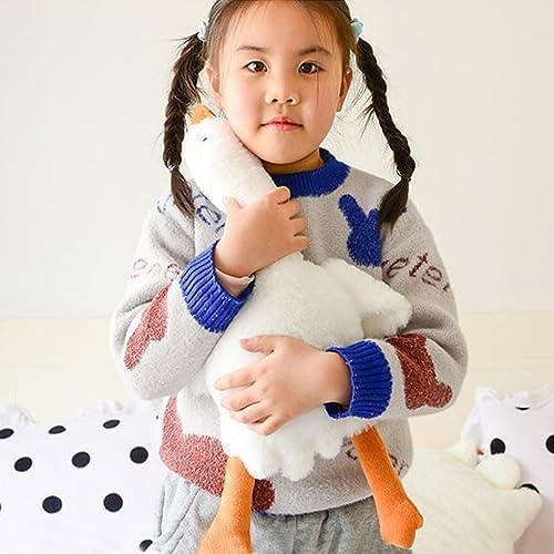 195 Inches White Goose Plush Pillow Toy
