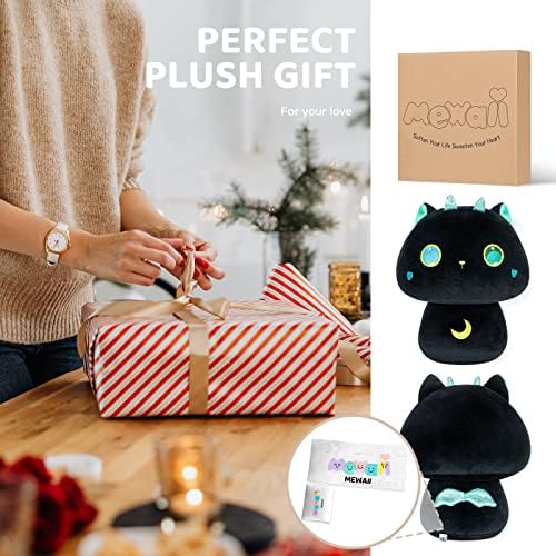 Squishy Cat Mushroom Plush Pillow
