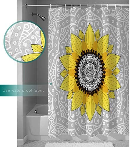 Stylish Mandala Bashroom Curtain Set