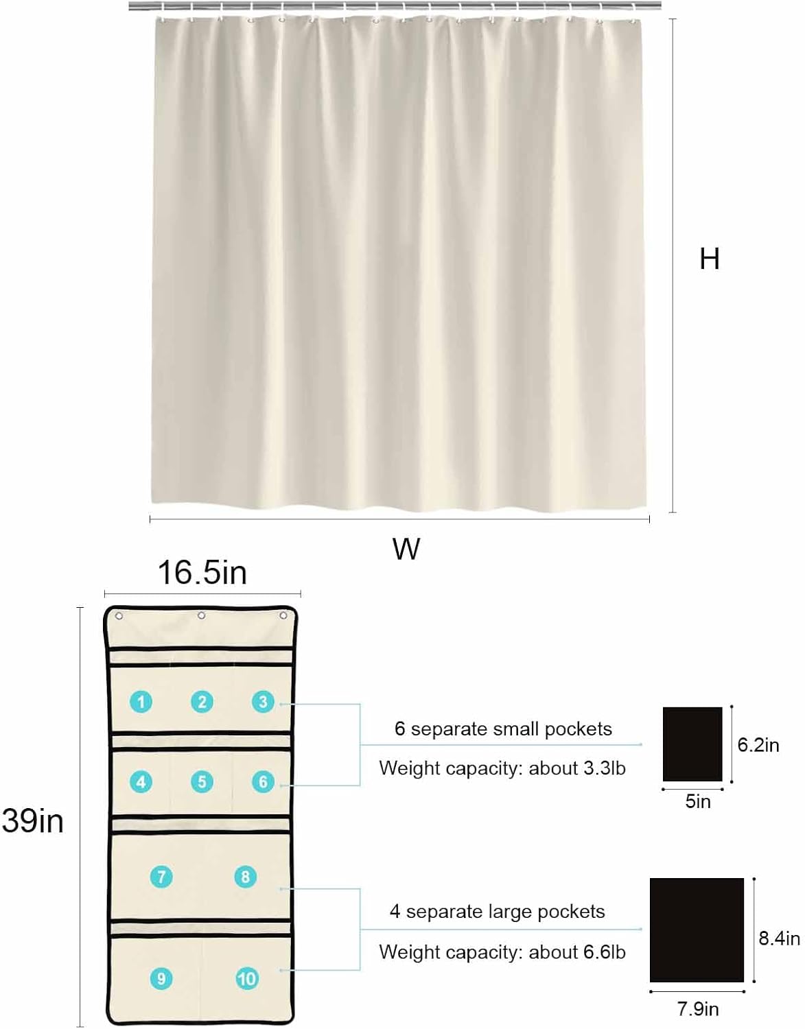 EZON-CH_Bath_Shower_Hang_Organizer_10_Pockets