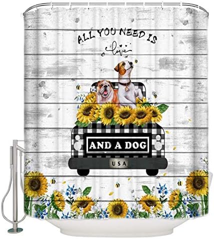 12-Piece Waterproof Bathroom Curtain Set Original Design