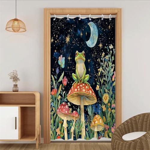 Mushroom-Shaped Bath Shower Curtains for Kids