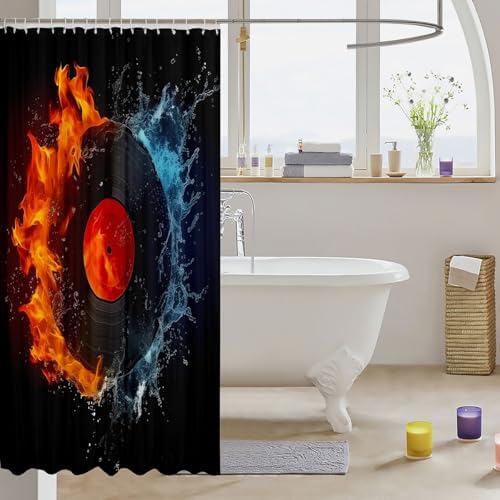 Unique Turntable Bath Curtain 78 L x 72 W Ejeloiu