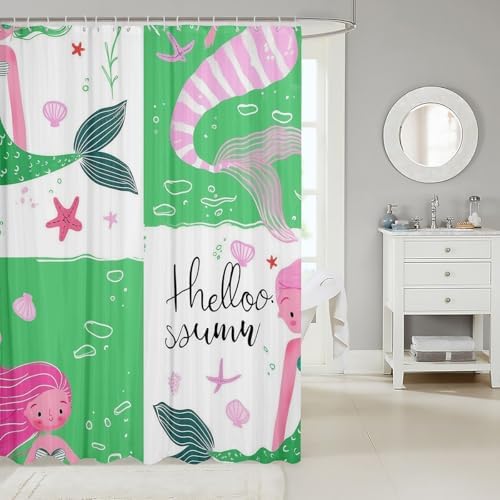 Stylish Mermaid Tail Shower Curtains for Home Decor