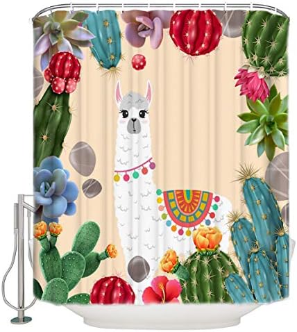 Waterproof Bathroom Shower Curtain Set