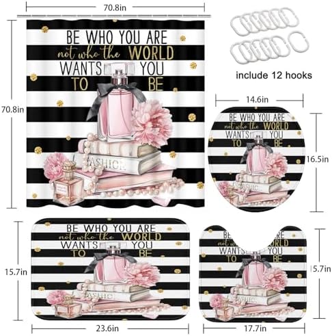 Arttown Pink Bathroom Set Peaceful Wash with Style