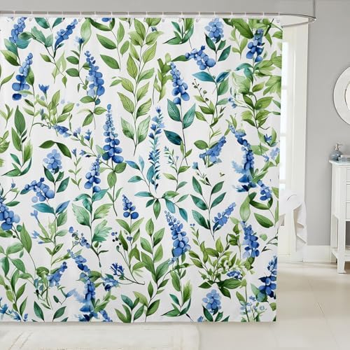 Feelyou Campanula Bath Curtain 72x72 - Fun Design - Perfect for Home Bathroom