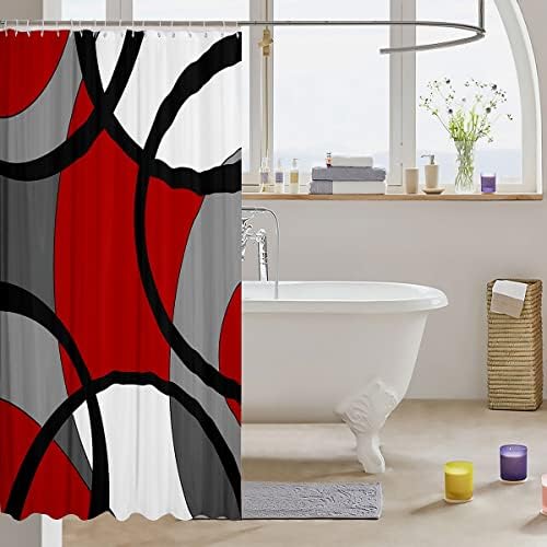 Feelyou 72x72 Modern Geometric Shower Curtain Set
