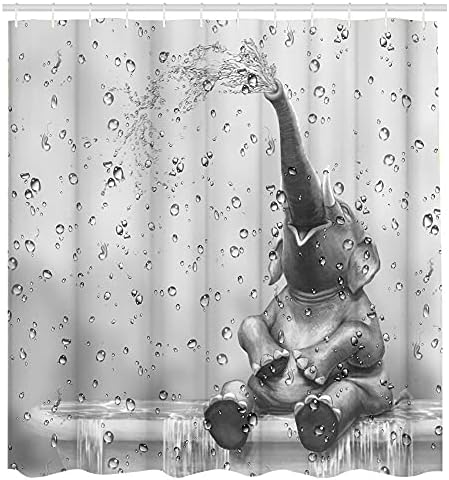 KREATIVE ARTS African Elephant Bath Curtain