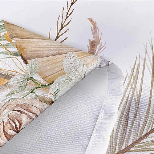 JAWO Boho Brown Floral Leaves Bath Momentum bathing experience