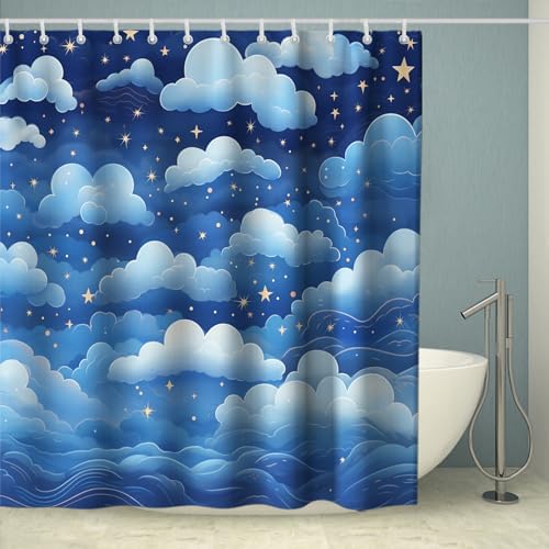 Cute Blue Sky shower curtain