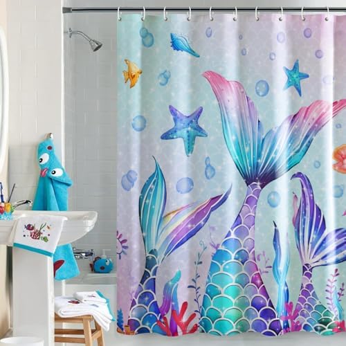 MelonBoat Mermaid Shower Curtain