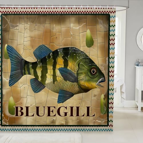 Feelyou Bluegill Fish Shower Curtain