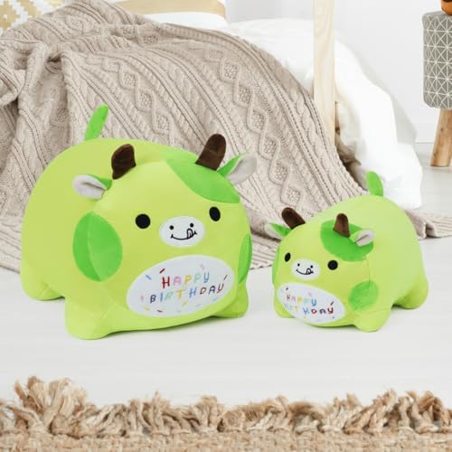 Yeqivo Birthday Cow Plush Pillow - 25cm