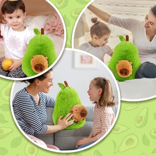 Avocado Capybara Plush Toy - Cavy Comfy Combination