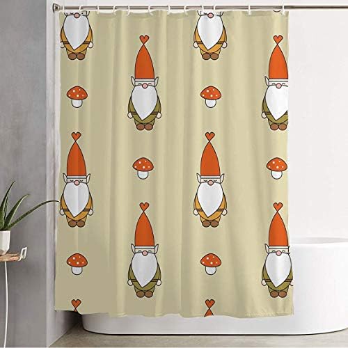 Starobos Red Beard Fairy Gnome Shower Curtain Decor