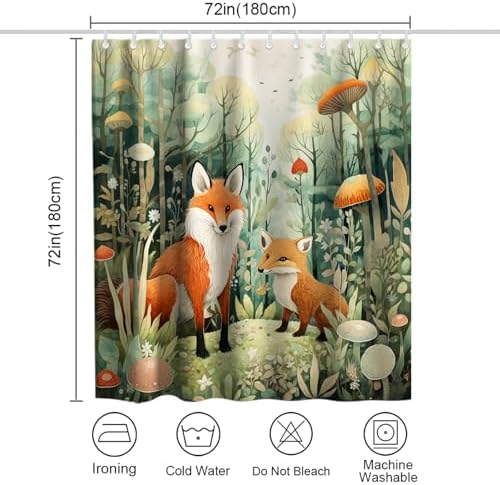 Sprout of Green-ness Kids Botanical Forest Shower Curtain
