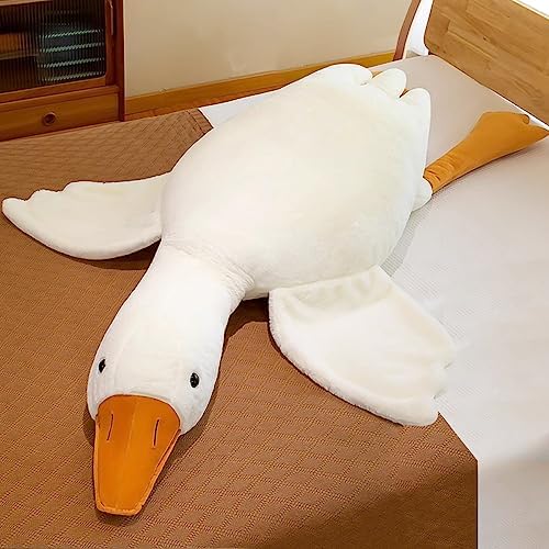 195 Inches White Goose Plush Pillow Toy
