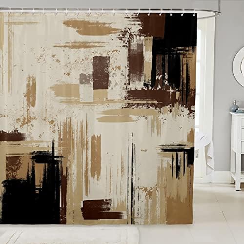 Feelyou Abstract Bath Curtain Kids Modern Abstract Art Bath towel 72x72