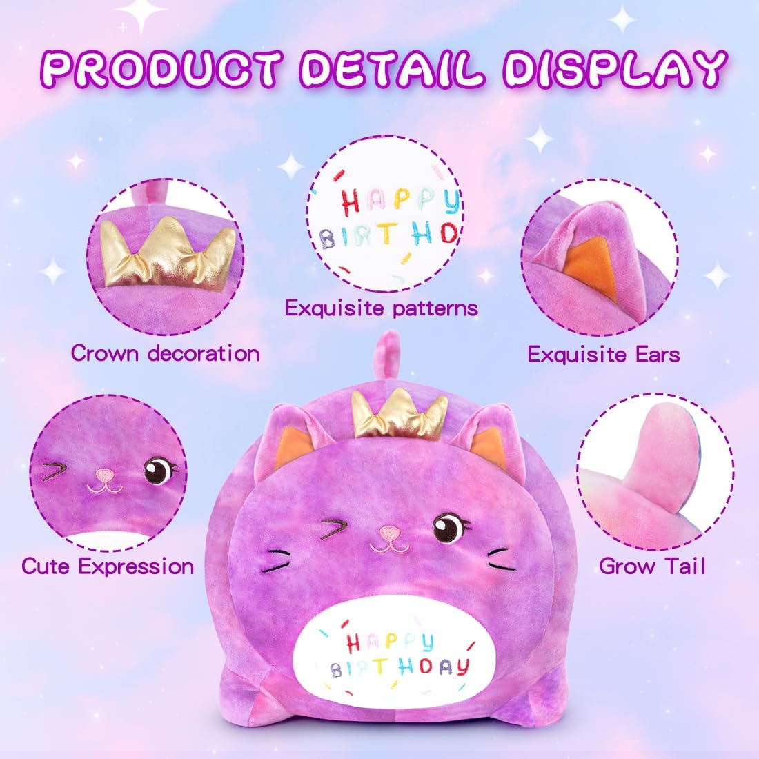 Happiest Birthday Sleepy Pillow