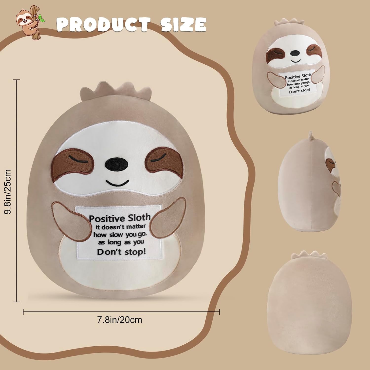 Sloth Plush Toy for Emotional Support and Comfort