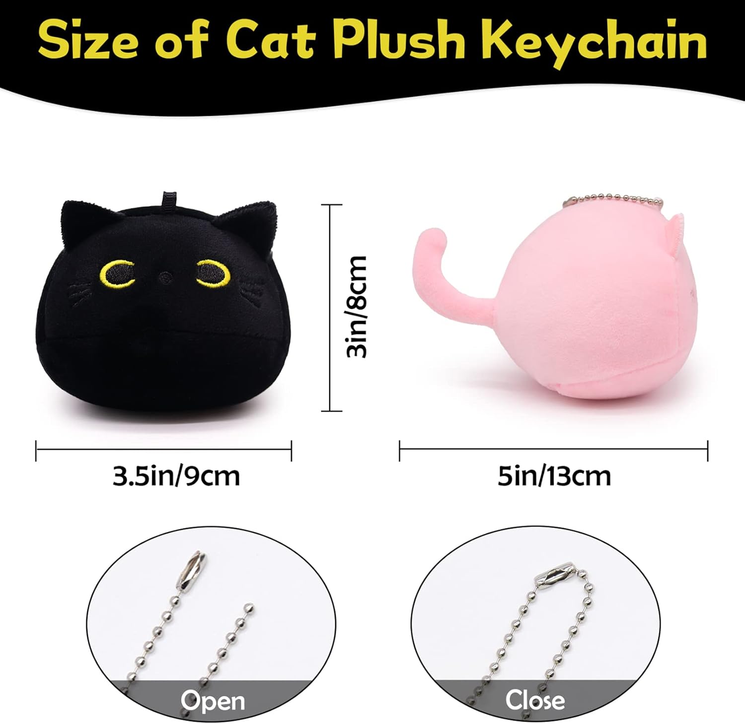 3D Plush Cat Stuffed Animal