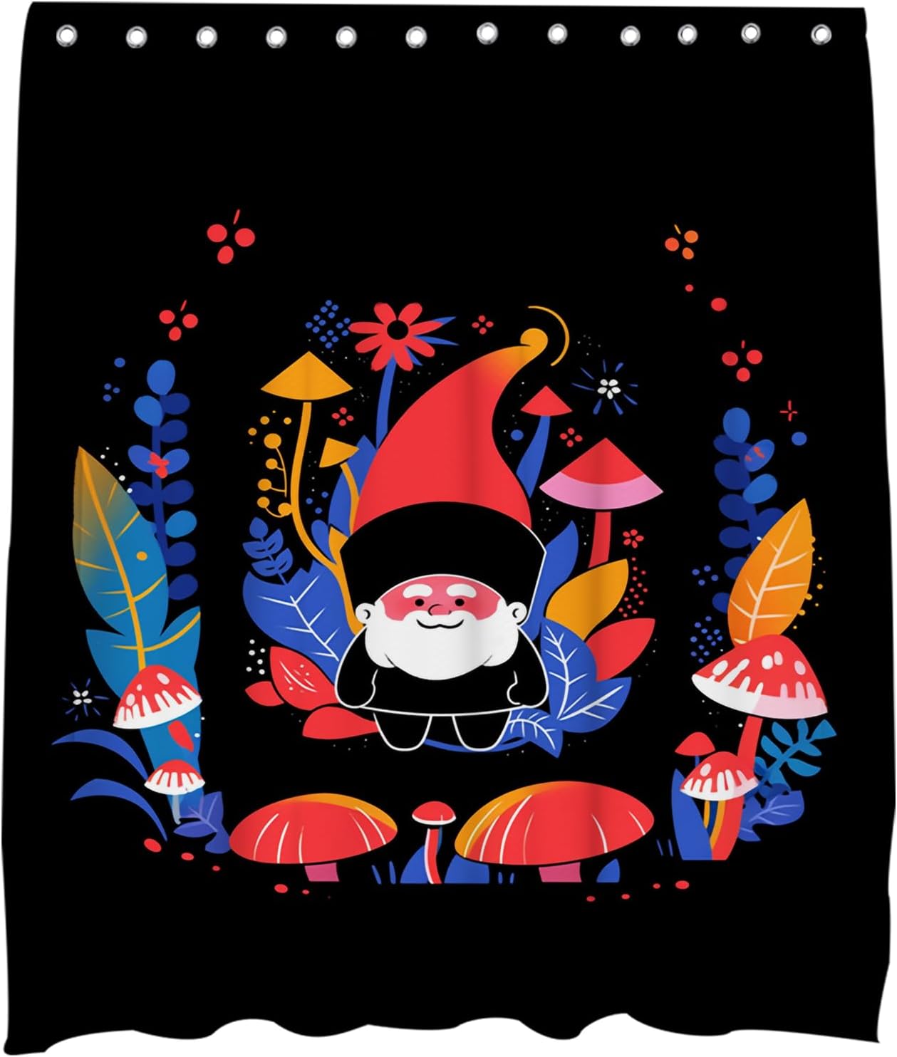 Cute Santa Claus Shower Curtain Set