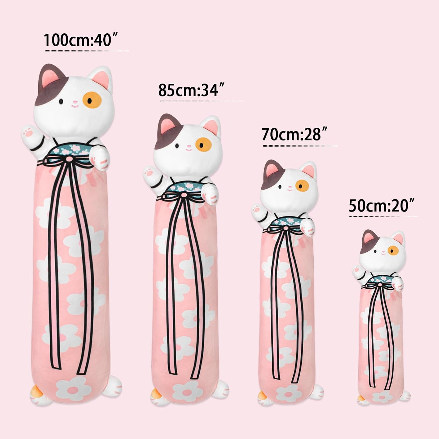 Adorable Pink Cat Plush Pillow for Kids