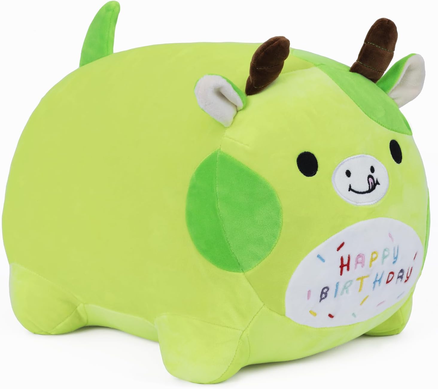 Yeqivo Birthday Cow Plush Pillow - 25cm