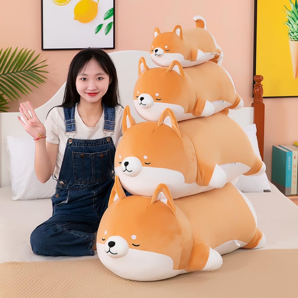 Chubby Plush Shiba Inu Pillow Toy for Kids and Girls