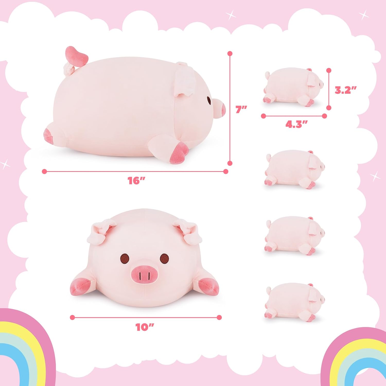 Achwishap 5PCS Plush Family Set - Joyful and Cozy for All Ages