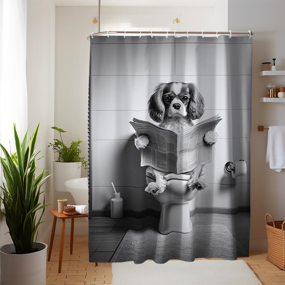 Funny Animal Bath Curtain Set for Kids