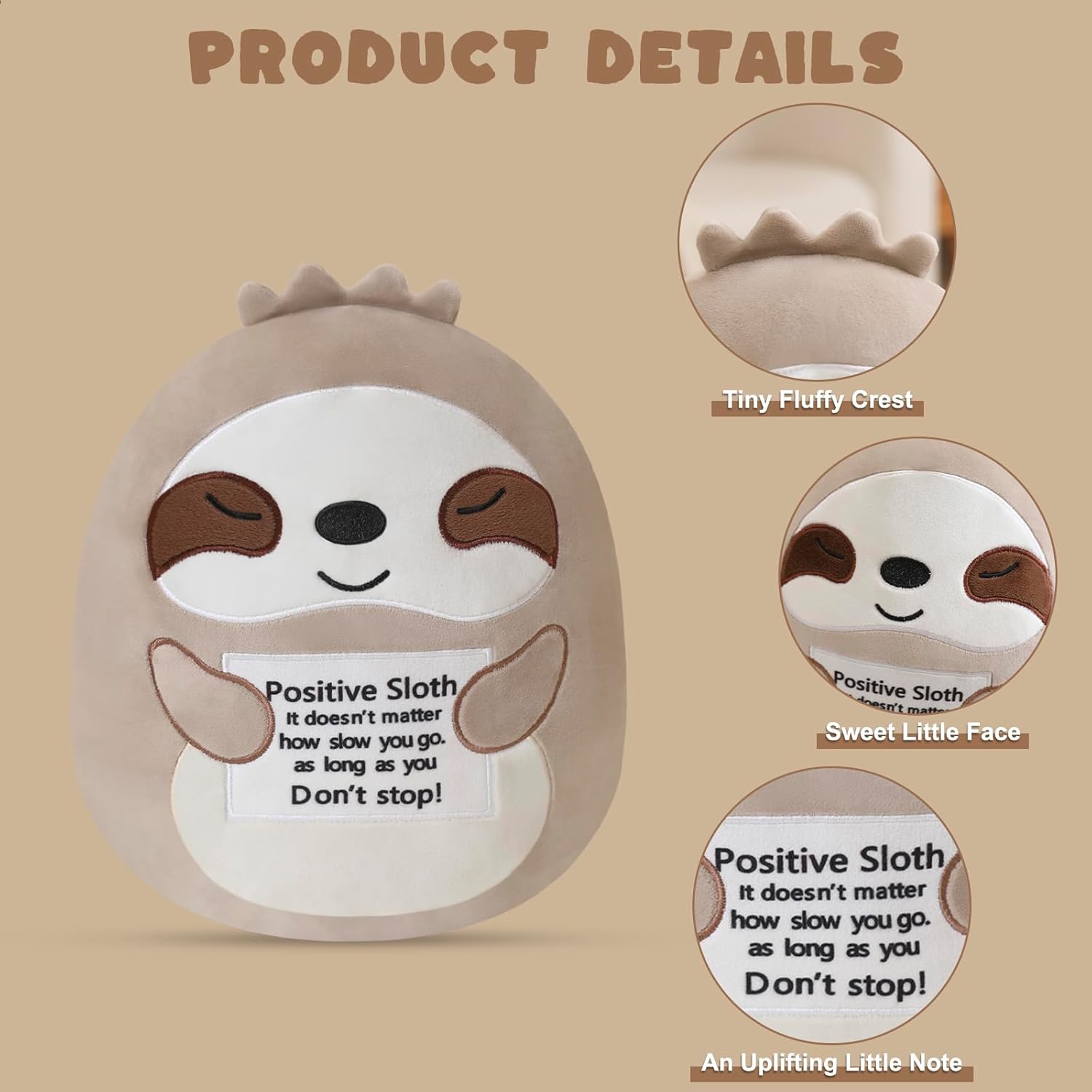 Sloth Plush Toy for Emotional Support and Comfort