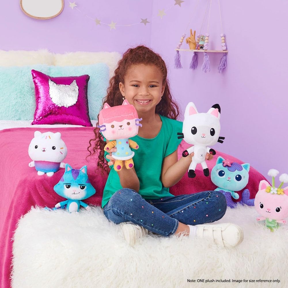 Gabbys Dollhouse 8-inch Pillow Cat Purr-ific Plush Toy