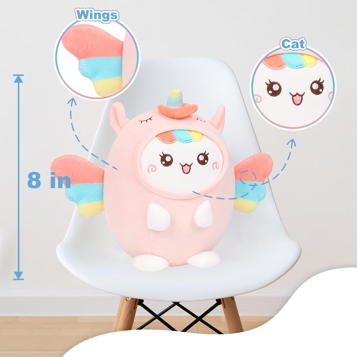 Cute Plush Unicorn Cat Pillow Kawaii Stuffed Animal
