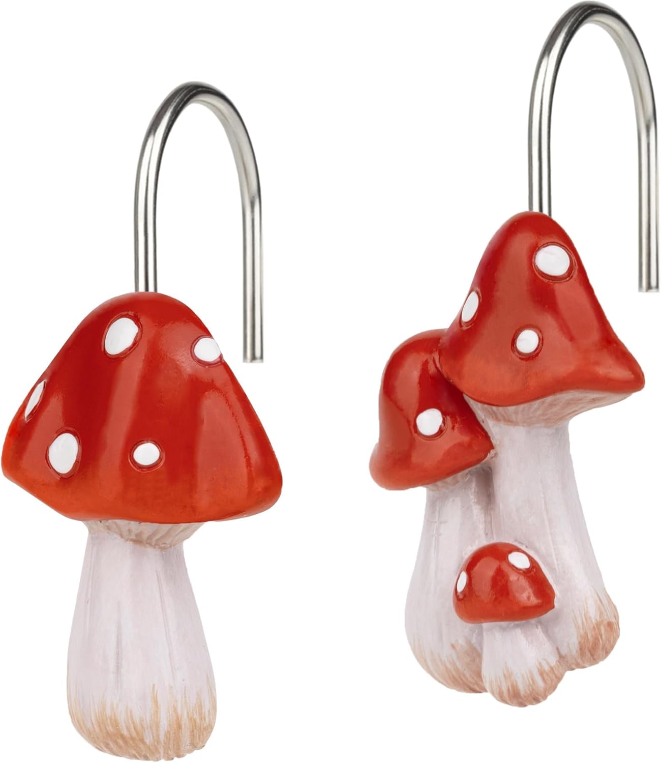 Sunlit Mushroom Decorative Shower Curtain Hangers