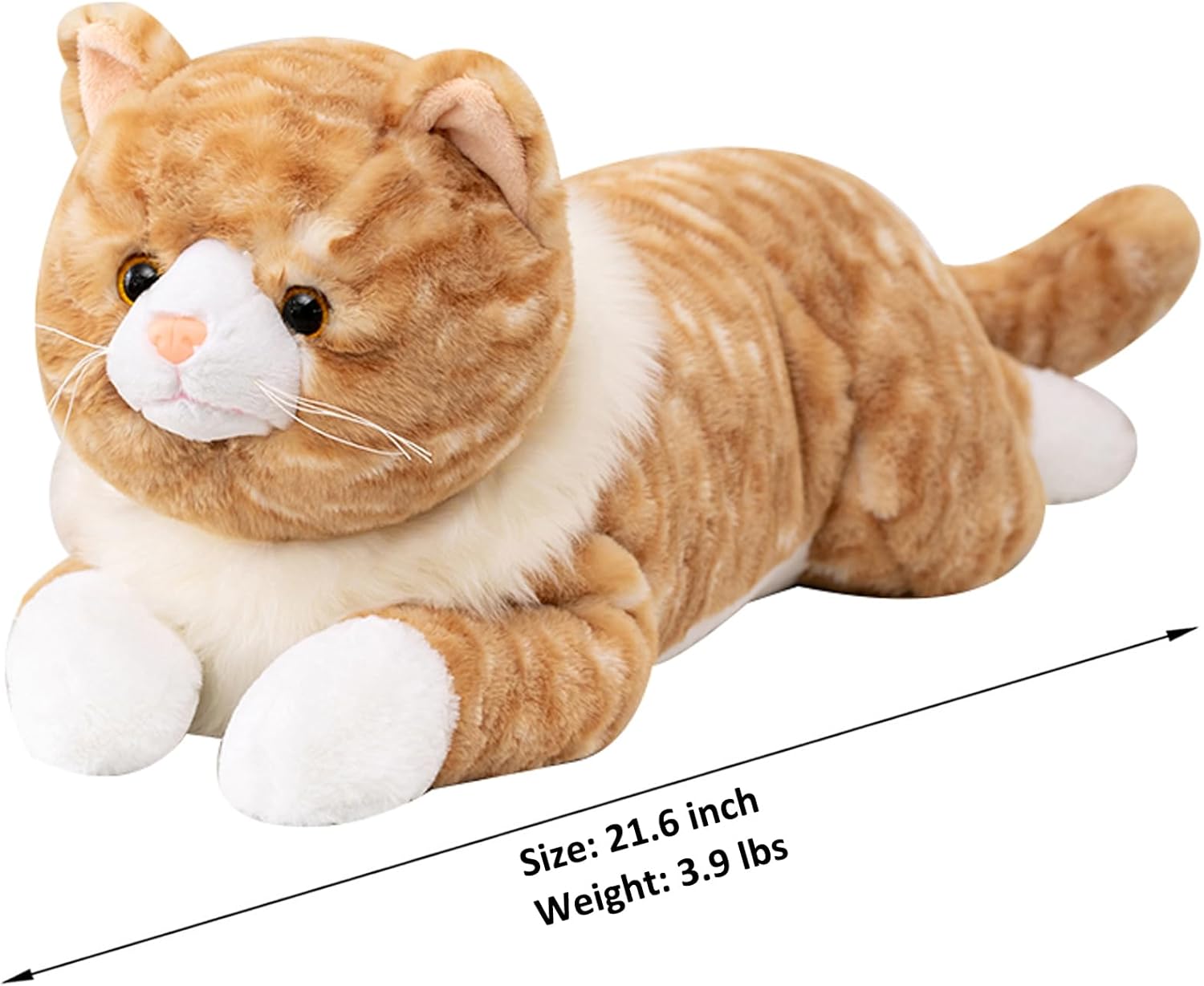 Adorably Padded Cat Weight Plush