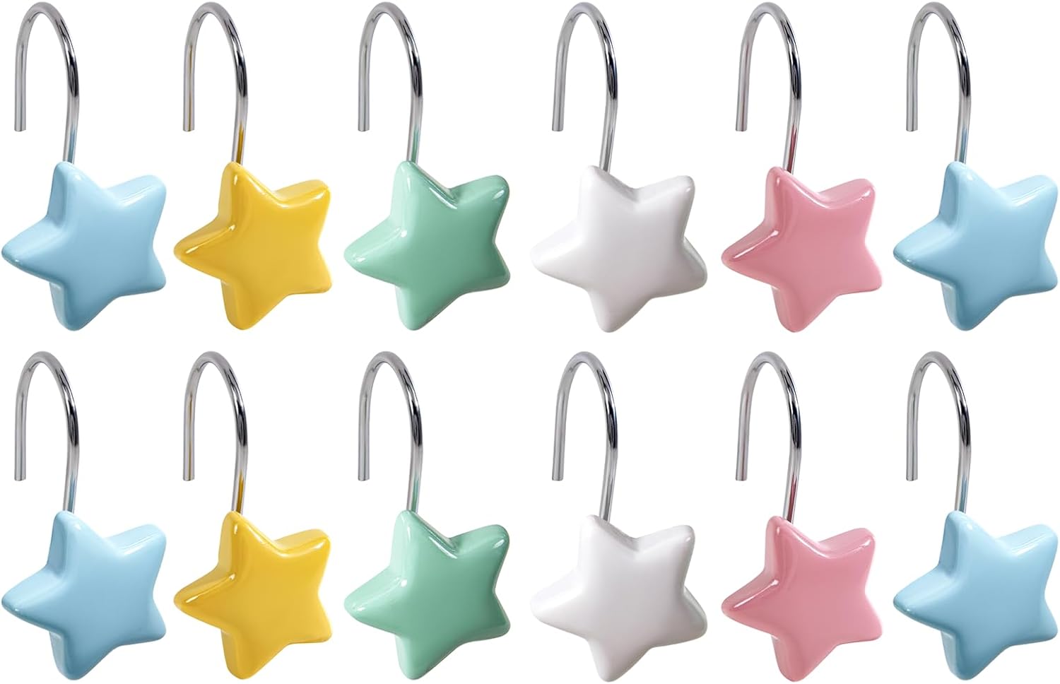 Stylish Star Shower Curtain Hangers