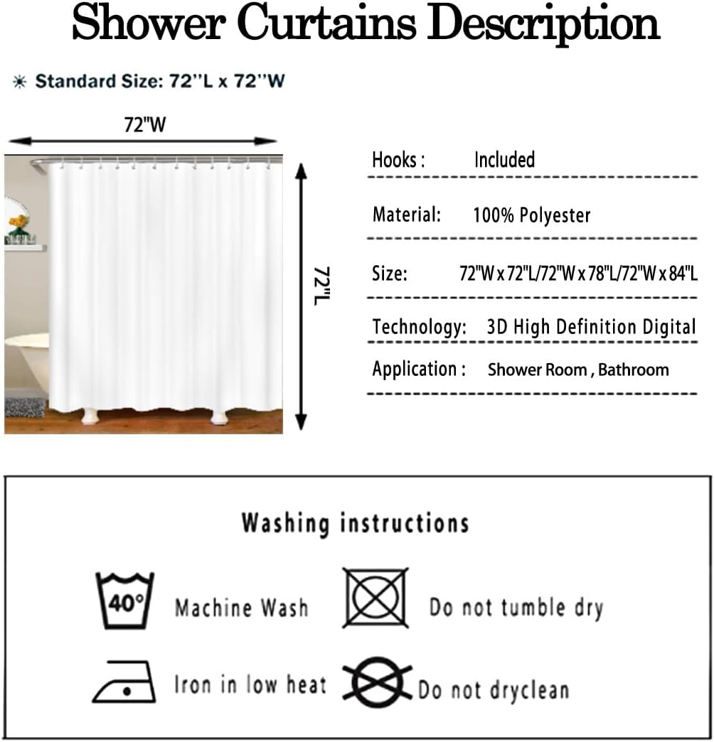 Moody Modern Geometric Square Shower Curtain