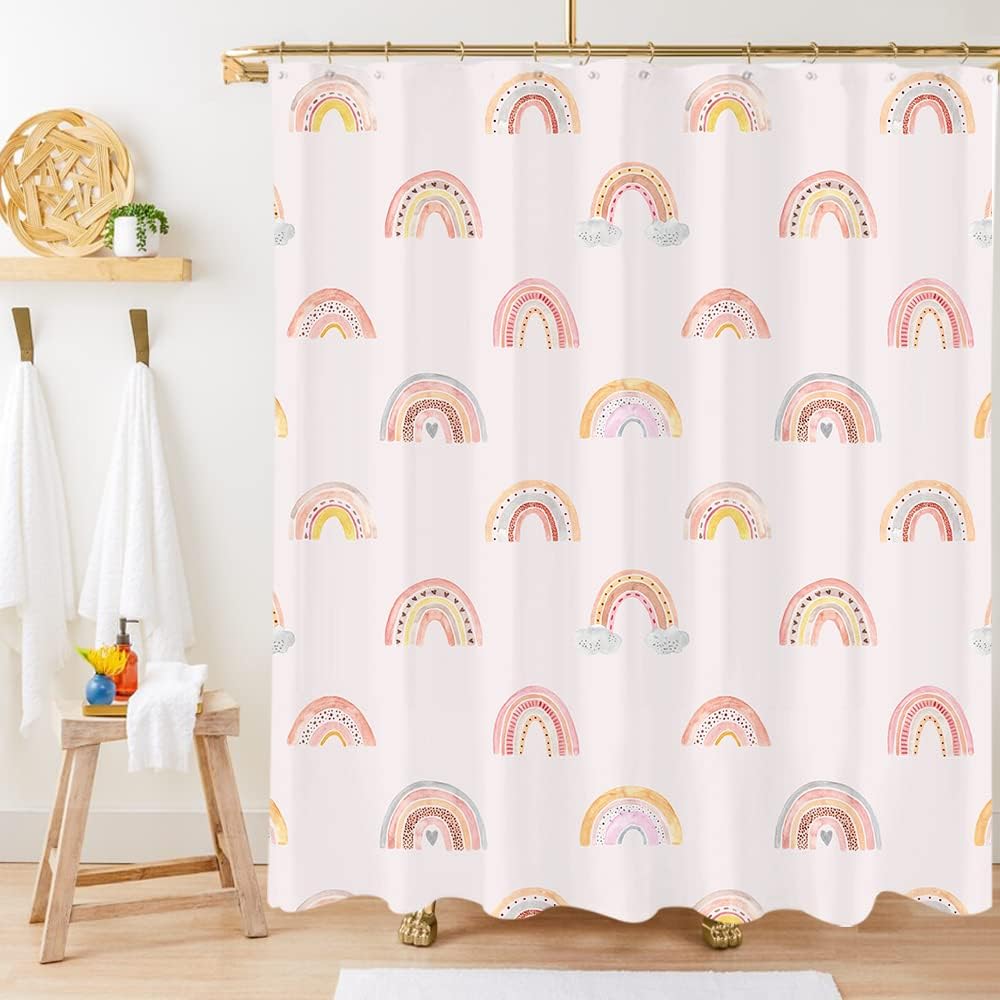 Miyotaa Rainbow shower curtain set