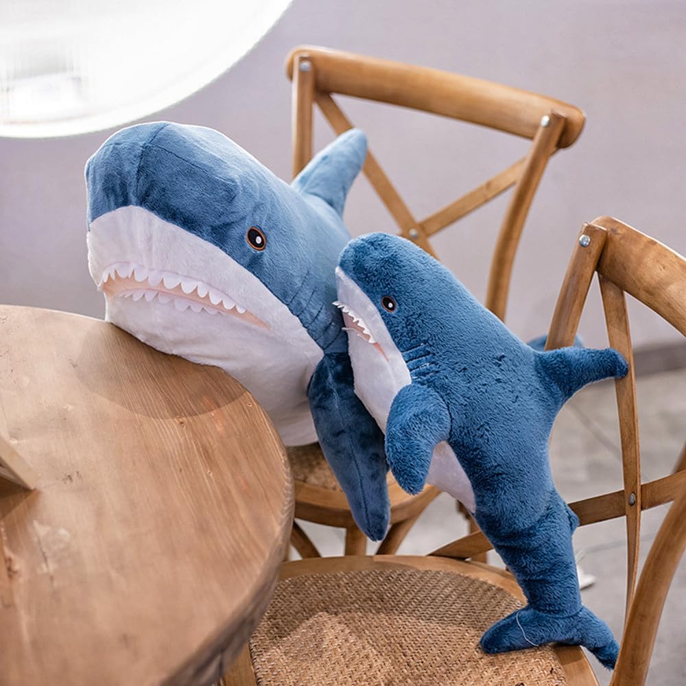 24 Shark Plush Pillow for Kids Adults - Soft Stretchy and Super Durable