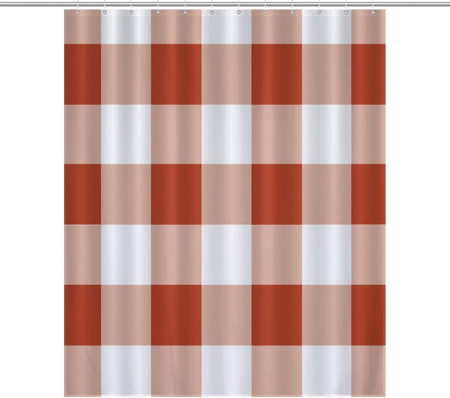 UanMere Buffalo Check Tartan Plaid Shower Curtain for Bathroom