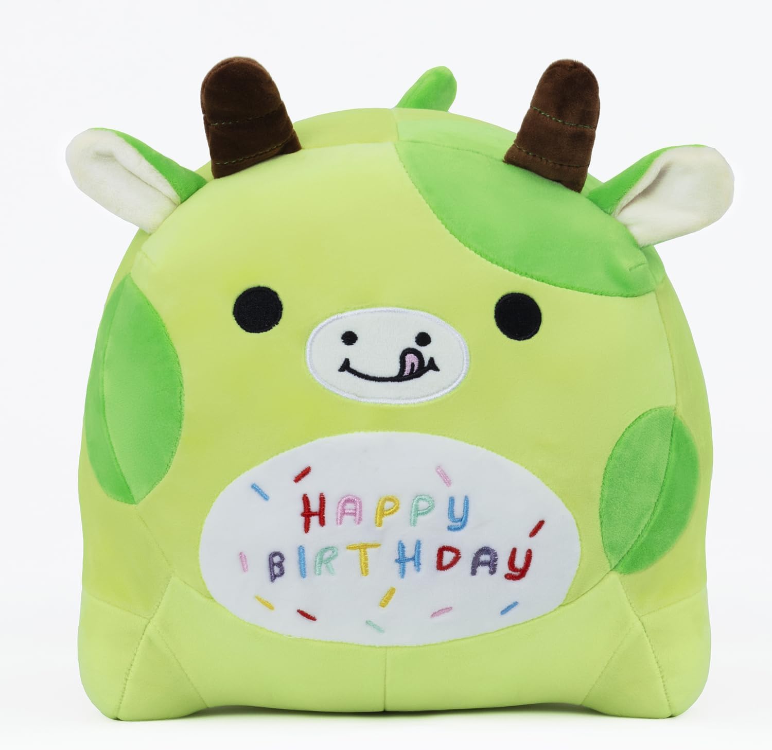 Yeqivo Birthday Cow Plush Pillow - 25cm