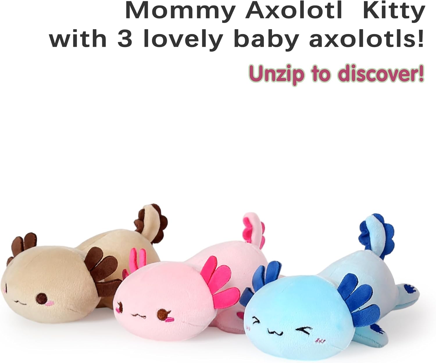 Onsoyours Axolotl Family Plush Pillow