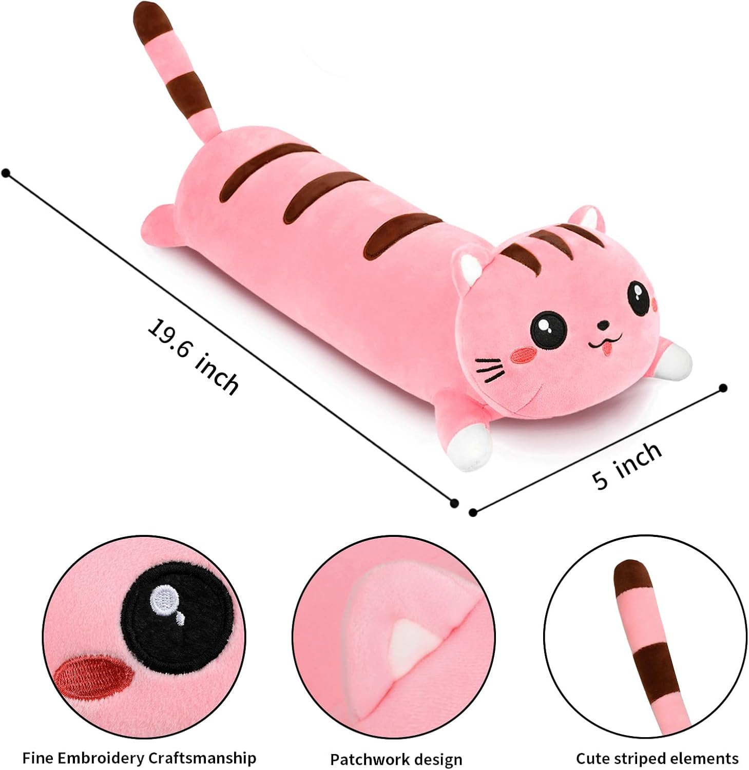 AFAN Long Cat Plush Cuddly Soft Perfect for Relaxation